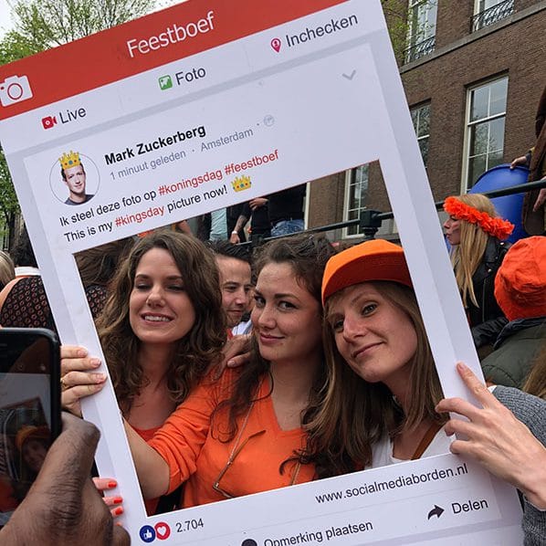 Facebook Frame Facebook Bord Example Kingsday Amsterdam